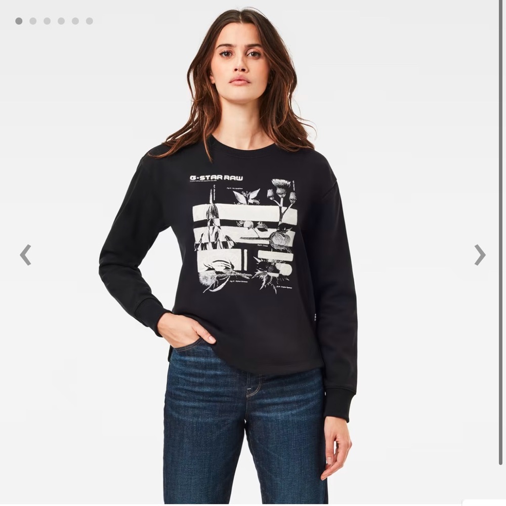 G Star Raw embroidered sweatshirt